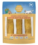Honey Am Home Dog Buffalo Collagen Rolls 6 Inch Treats - 3 Pack Chews. Fixed Price $19.99.