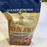 Golden Rewards Chicken Flavor Premium Dry Jerky Treats 16 Oz (1 Lb). Fixed Price $10.38.