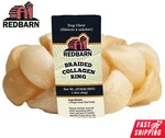 Redbarn Collagen Braided Ring Dog Chew Treat Beef Hide Natural Grain Free 4.25". Fixed Price $9.95.