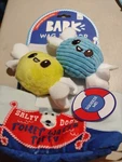 Bark Box Wag Harbor Toilet Water Taffy Dog Toy New Xs/s Crinkle Squeaky Plush. Fixed Price $13.32.