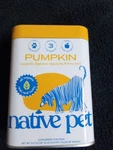 Native Pet Pumpkin Supplement For Dogs 8OZ. 30 Scoops Bb 7/2026. Fixed Price $14.50.