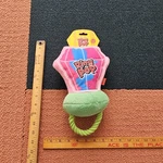 Ring Pop Rope Dog Toy Squeaker Inside Candy Bazooka Colorful Pet Treat 6A. Fixed Price $8.99.
