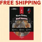 New Rustic Kitchen Usa Beef Hooves Dog Bones 5 Count Natural Chews Treat 1O Oz. Fixed Price $18.88.