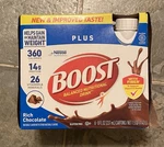 Boost Plus Balanced Nutritional Drinks Rich Chocolate 4. Fixed Price $27.99.