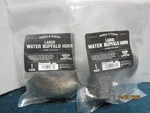 Bones & Chews Large Water Buffalo Horn For Dogs 2-PIECE; Bb 11/30/2026. Fixed Price $19.99.