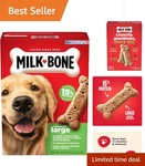 Crunchy Beef Flavored Biscuits For Large Dogs - 24 Oz Of Healthy Treats. Fixed Price $5.69.