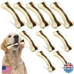 Sosation 10 Pcs Dog Toys Nylon Beef Flavor Tough Bones For Aggressive Chewe. Fixed Price $71.45.