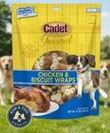 Cadet Premium Gourmet Chicken With Biscuit Wraps Dog Treats 14 Oz.. Fixed Price $26.89.