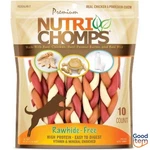 Nutri Chomps Dog Chews Mixed Flavor Braid Chicken, Peanut Butter And 4.11OZ/10CT. Fixed Price $35.02.