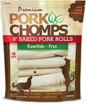 Baked Pork Skin Dog Chews, 8-INCH Rolls, 18 Count (pack Of 1). Fixed Price $57.59.
