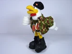 Tyson Foods Military Chicken 9" Plush Camo Jacket Dog Tags Boots - M1. Fixed Price $10.95.