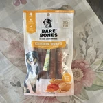 Bare Bones Chicken Wraps Dog Chews Peanut Butter Flavor 4 Count 1.76OZ. Fixed Price $15.00.