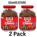 2 Pack Milk-bone Soft & Chewy Beef Filet Mignon Recipe Dog Snacks 37 Oz Each. Fixed Price $46.15.