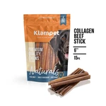Klampet Natural Collagen Beef Sticks 6" Sizes 100% Grass-fed Dog Chew. Fixed Price $15.99.