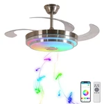42 Inch Rgb Retractable Ceiling Fan With Light, Reversible,dimmable,ultra-qui.... Fixed Price $215.45.