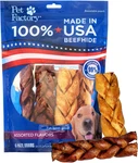 100% Usa Made Natural Beefhide Dog Chew Sticks - 6IN Braided Rawhide Bones. Fixed Price $28.99.