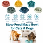 Slow Feeder Dog Bowl Anti-choking Maze Dish, Non-slip Puzzle Pet Food. Fixed Price $12.99.