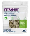 Vetradent Veggie Dental Chews For Large Dogs, 30 Count. Fixed Price $45.98.