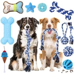 Vinsot 12 Pack Large Toys For Aggressive Chewers Dogs Teething Wit. Fixed Price $52.31.