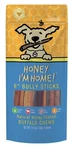 Honey I'm Home, Bully Sticks Buffalo Dog Chews, 6 Inches, 5 Pieces - All Natural. Fixed Price $41.59.