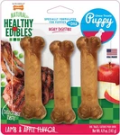 Nylabone Healthy Edibles Lamb & Apple Flavor Puppy Chew Treats 3-COUNT 4 Pack. Fixed Price $33.89.
