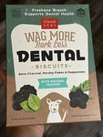 Cloud Star Wag More Dental Biscuits 14 Ounce. Dog Treat And Snack. Fixed Price $6.95.