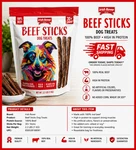 Irish Rover Stick Dog Treats, 35 Oz High Protein, 100% Beef, Real. Fixed Price $35.99.