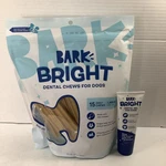 Bark Bright Original Dog Dental Kit 15 Chew Sticks Large Toothpaste Exp 7.26. Fixed Price $16.99.