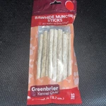 Rawhide Munchies Sticks For Dogs Chews 12PC Per Pack. Fixed Price $15.00.