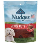 Blue Buffalo Nudges Jerky Cuts Natural Dog Treats Steak 10OZ Bag. Fixed Price $13.99.