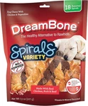 Dreambone Spirals Variety Pack, No-rawhide Chews For Dogs, 18. Fixed Price $18.61.