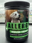 Kinpur Pet Care Natural Dog Allergy Chews Relief 180 Immune Treat. Fixed Price $19.99.