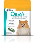 Oravet Dental Hygiene Chews For Dogs 5.7 Ounce With Delmopinol Fresh Breath. Fixed Price $24.89.