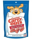 10X Bags Of Canine Carry Outs Beef Flavor Dry Dog Treats 4.5 Oz Each Exp 01/2025. Fixed Price $34.99.