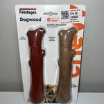 Petstages 2-PACK Durable Real Wood & Bbq Flavored Chew Toy Medium Dogs. Fixed Price $17.00.