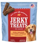 Jerky Treats Dog Snacks 60 Oz, Reel Beef Ingredient, High Protein Exp 07/27. Fixed Price $22.99.