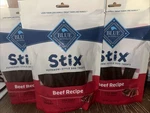 3X Blue Buffalo Stix Beef Recipe. Fixed Price $16.00.