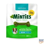 Minties Peppermint Flavor Dental And Hard Chews Dog Treat - Medium 28OZ/34CT. Fixed Price $68.72.