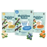 Chews Dental Grain Free Natural Teeth Cleaning Treats 3 Pack Shameless Dog Pets. Fixed Price $35.99.
