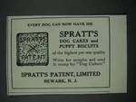 1919 Spratt's Dog Cakes And Puppy Biscuits Ad - Every Can Now Have. Fixed Price $17.99.