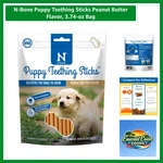 3.74-OZ N-bone Puppy Teething Sticks With Dha OMEGA-3 Peanut Butter Flavor. Fixed Price $9.99.