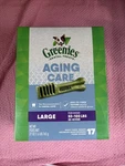 Greenies Aging Care Large Dental Dog Treats 27OZ 17 Count Chewy Natural. Fixed Price $29.99.