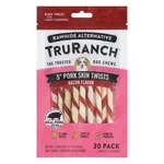 Truranch 5" Pork Skin Twists - Collagen Chews For Dogs 4.2 Ounce (pack Of 1). Fixed Price $19.66.