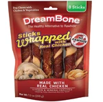 Dreambone Chicken-wrapped Chews 8 Count, Rawhide-free For Dogs Large. Fixed Price $11.66.