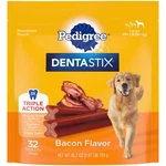 Pedigree Dentastix Large Bacon Flavor Dog Treats 32 Count Dental Chews. Fixed Price $21.19.
