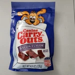 Canine Carry Outs Bacon Flavor Dog Treats 4.5 Oz. Made Usa Real. Fixed Price $9.41.