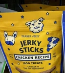 10 Packs Trader Joe's Chicken Recipe Jerky Sticks Dog Treats. Fixed Price $54.00.