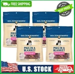 4 Bag Golden Rewards Pigs In Blanket Chicken&pork Sausage Dog TREATS,16 Oz. Fixed Price $38.23.