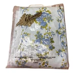Glamour Single Bed Sheet Set 100% Cotton Brazilian New Blue Vintage Flat Fitted. Fixed Price $61.07.