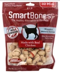 Smartbones Mini With Real Chicken, 56 Count Rawhide-free Chews. Fixed Price $24.00.